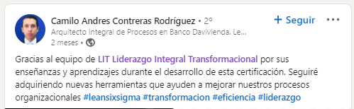 Testimonio LSS
